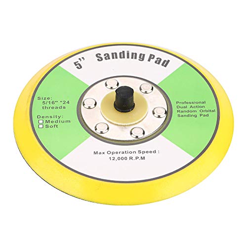 Polishing Pads Sanding Drill Attachment with M8 Thread Sanding Polishing Backing Pad Drill Sander Attachment for Orbital Sander Buffer Polisher (5 Inch)