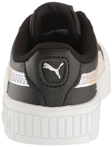PUMA Baby-Girl's Shoes Kids Carina 2.0 Holographic Alternate Closure Sneaker, Black Silver, 6 US Unisex Toddler3