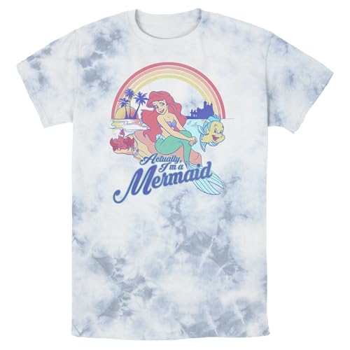 Disney Sirène Réelle t-shirt homme col rond en coton haut de gamme