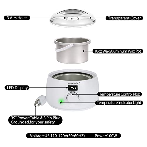 SAEUYVB Derretidor de cera para fabricação de velas, pote de derretimento de velas, derretimento de