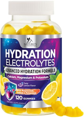 Hydration Electrolyte Gummies - Daily Liquid Replenisher Gummy - Electrolyte Multiplier with...