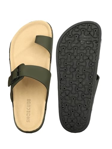 Image of Men Thumb Style Slippers | Ethnic Slip-On Sandals | Traditional Footwear | Comfortable Rubber Sole Chappals | Casual Slippers for Men