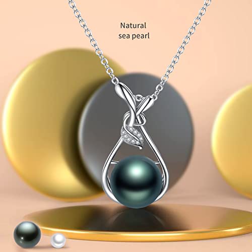 Tahitian Black Pearl Necklaces - Anniversary, Mothers Day, Birthday, Christmas, Valentine's Day Jewelry Gifts for Her2