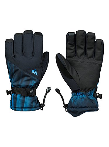 Quiksilver Mission Guantes, Hombre, Azul (Daphne) / Negro (Stellar), M