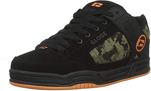 Image of Globe Tilt, Men's Skateboarding Shoes Skateboarding Shoes, Black (Black /Camo /Orange 20388), 5 UK (38 EU)