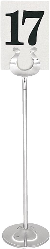 Olympia Table Number Stand Holder with Heavy Base Made of Stainless Steel 305mm