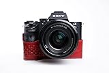 Sony A7 ii Case, BolinUS Handmade Genuine real Leather Half Camera Case bag cover for Sony A7M2 A7ii