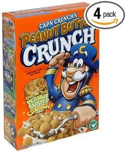 Cap'n Crunch Peanut Butter Crunch Cereal 14 Oz. (Pack of 6)