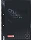 BRUNNEN Collegeblock Premium Student Colour Code | A4, Lineatur 28, 80 Blatt, onyx