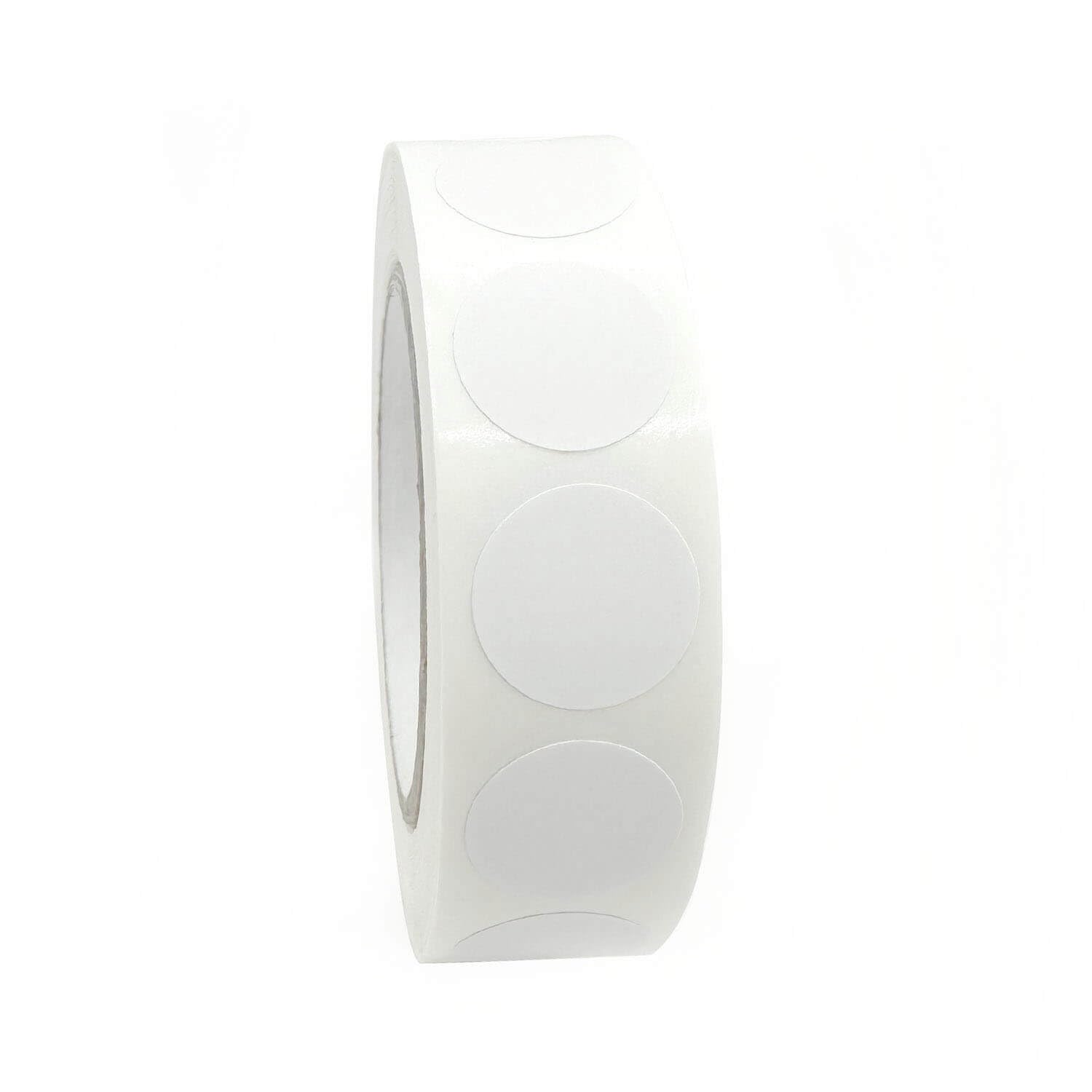 1000 Pcs White Round Stickers 1/2 inch Dot Stickers,Small Circle White Price Round Label,Color Coding Label for Shop Office Classroom