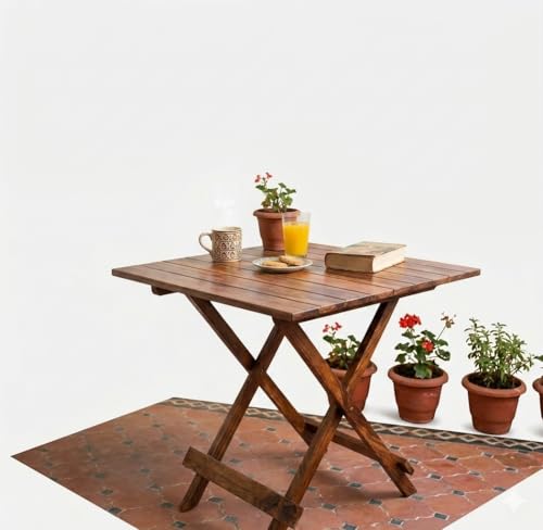 Image of SHYAM ART & CRAFT Solid Sheesham Wood Center Coffee Table for Bedroom Living Room Home (Brown Finish)