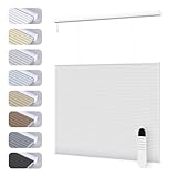 ODKblinds Motorized Top Down Bottom Up Cellular Shades, Smart Electric TDBU Honeycomb Blind with Remote, Blackout or Light Filtering Fabric, Automatic Cellular Shade for Home and Office Indoor Window