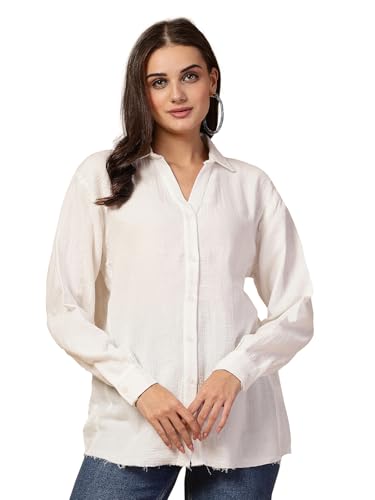 SMERA MART® Women's Double Cloth Cotton Oversized Fit Solid Casua...