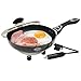 RoadPro 12V Power Supply Portable, Travel Frying Pan with Non-Stick Surface