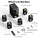 Bobtot Surround Sound Speakers Home Theater Systems - 700 Watts Peak Power 5.1/2.1Wired Stereo Speaker System 5.25