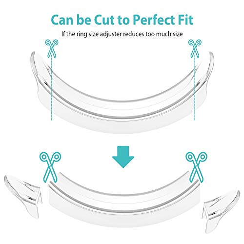 invisible ring size adjuster for loose rings ring adjuster sizer fit thin rings with jewelry polishing cloth