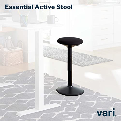 Image of Vari Essential Active Stool - Ergonomic Wobble Chair with 360-Degree Motion - Active Stools with Memory Foam Seat Cushion, Lightweight & Flexible - Fully Assembled - Adjustable Standing Desk Chair