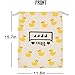 Aievlinkr Yellow Duck Duck Bag,Rubber Duck Drawstring Bag，Reusable Rubber Duck Bag,Great Gift for Any Duck Enthusiast