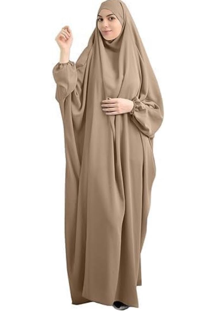 GenericThe Abaya Fashion Hooded Jilbab for Muslim Women Abaya Maxi Kaftan Farasha Gown Dress - Arabic Islamic Prayer Dress