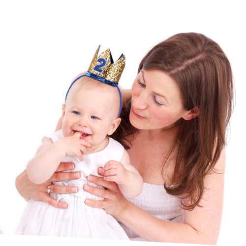 Beavorty 2 Peças Faixa De Cabeça De Bebê Coroa Faixa De Cabeça De Bebê Faixa De Cabeça De Bebê Coroa