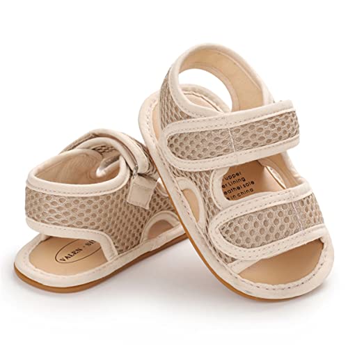 LAFEGEN Baby Boys Girls Summer Sandals Non Slip Soft Sole Outdoor Infant Toddler First Walker Crib Shoes (0-18Months)3