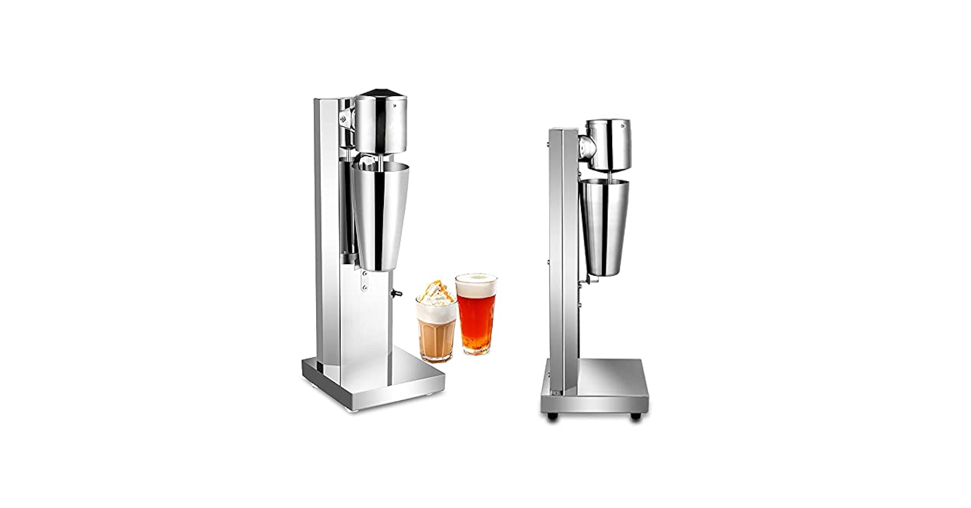 Frullatore Elettrico Per Bevande | 650 Ml, Acciaio Inox, 18000 RPM, Per Frappè E Cocktail