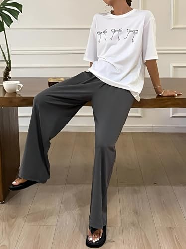 Image of KSHS Printed Round Neck Short Sleeve Nightsuit Set | Pajama Set | Casual Night Dress for Women