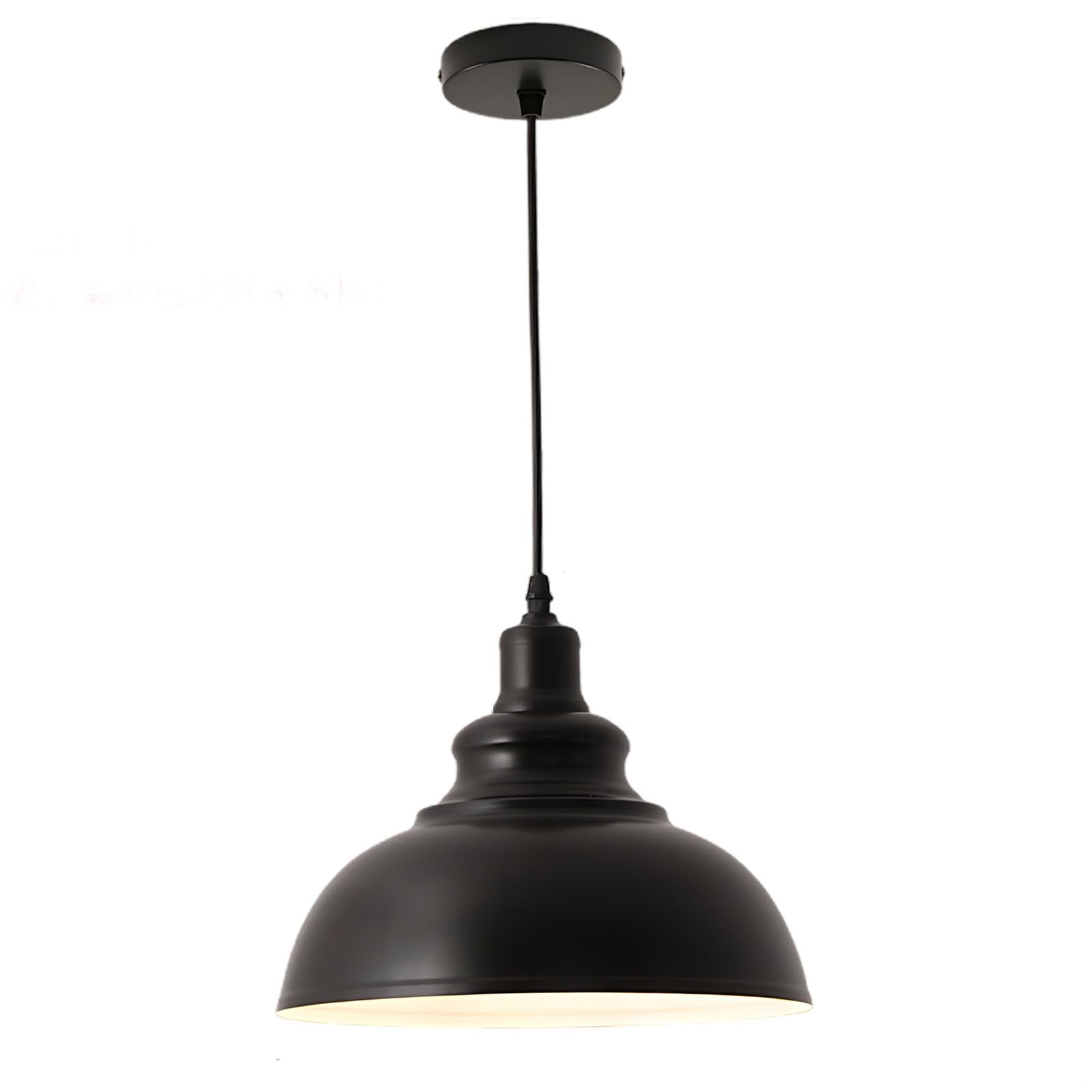 Suspension industrielle rétro de 35 cm pour en finir avec l'éclairage trop agressif