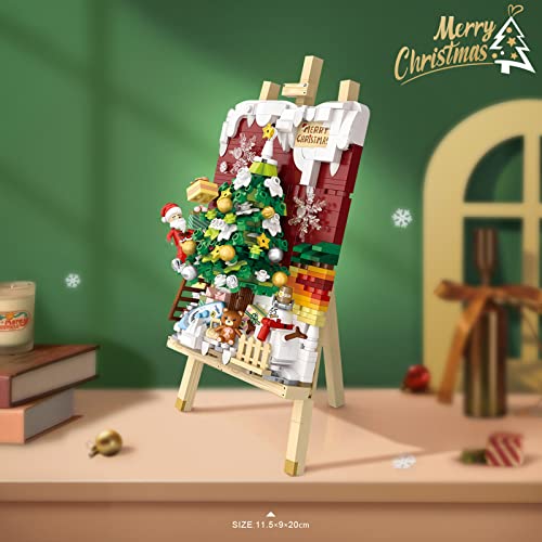 MEIEST Mini Building Blocks Cute 3D Painting Model Set,Creative DIY Simulation Particle Stereograph Collection Construction Building Bricks Toy,Home Decor (Christmas Tree) - Image 3