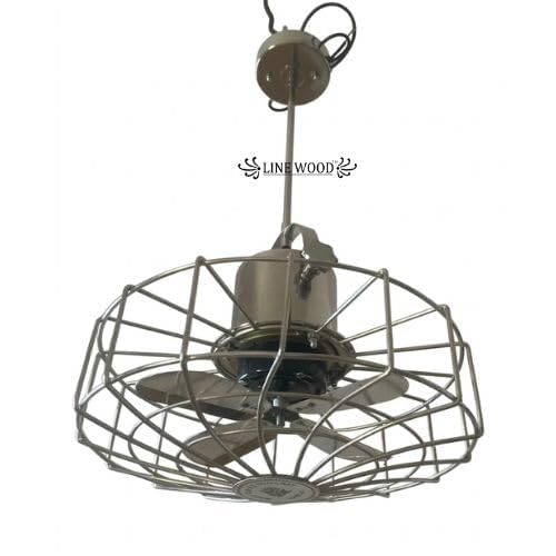Image of Nautical Industrial Ceiling Fan Wall Mount Pedestal Electric Fan Vintage Style Chrome Finish Modern Home Decor Accent Bedroom Office Kitchen Cafe Restaurant Farmhouse Elegant Display Fan
