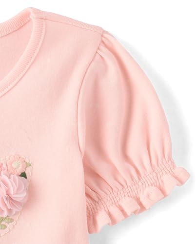 Image of Gymboree Girls' and Toddler Puff Sleeve Embroidered T-Shirt