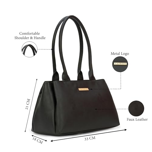 Image of Caprese Jimny Medium Satchel Bag for Women with Multiple Compartments for Organization and Comfort | Stylish, Durable, and Spacious Interior Shoulder Bag for Work, Travel, and Everyday Use