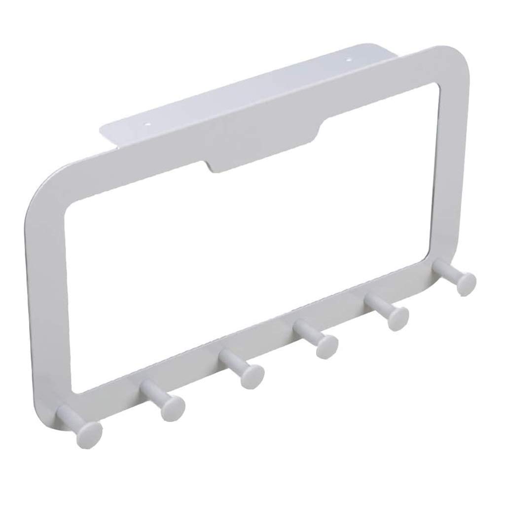 MOBYGKFY Rear Door Hanger for Home Use, Wrought Iron Nail-Free Rack Hanger, Suitable for Bedroom, Living Room, Kitchen and Other Occasions