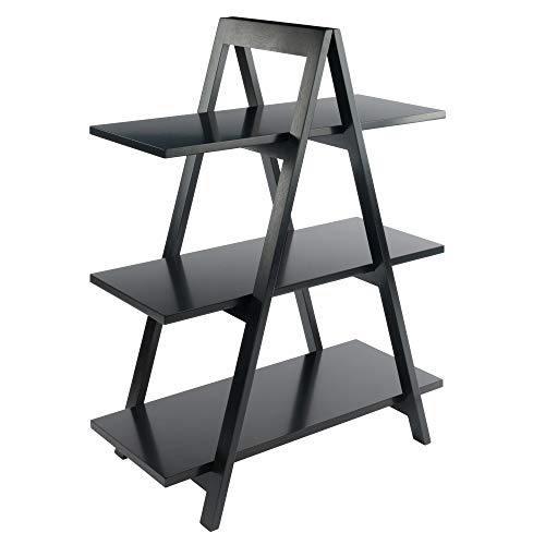 Winsome Wood Aaron Shelving, Black #TOP6