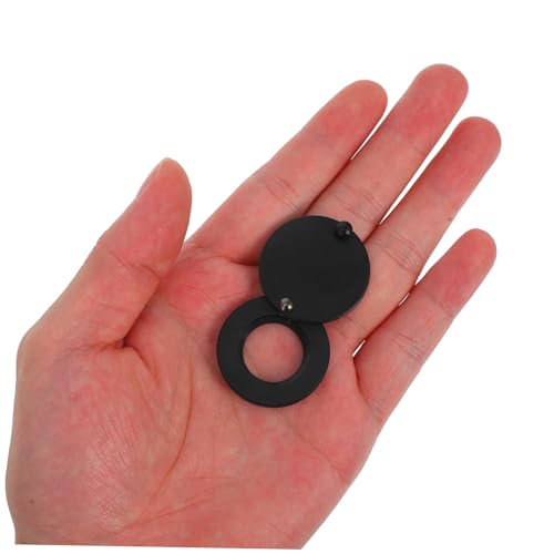 VILLCASE 2pcs Rotating Privacy Cover for Door Viewer Durable Copper Security Peephole Protector Easy Installation Black Finish for Home Protection and Privacy Safeguarding miniatura 3