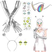 MUNSKT - Disfraz de extranjero para mujer, 6 piezas, disfraz de