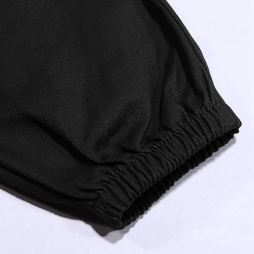 Boys Cargo Sweatpants with Pockets Baggy Elastic High Waist School Uniform Pants Causal Lightweight Hiking Kids Jogger 4-15Y3