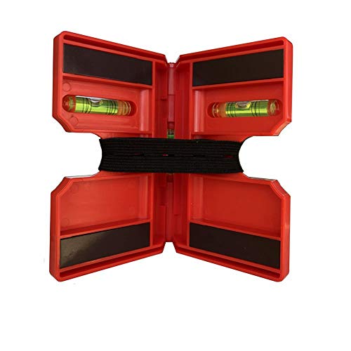 Image of 2 Pack Folding Magnetic Post Level for Pipe, Post and Beams Leveling