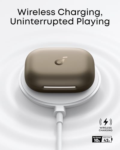 Image of soundcore AeroFit 2 by Anker, Open-Ear Headphones, Real-Time Translation Earbuds, 4 Adjustable Positions for Every Ear Size, 2x Richer Bass, Hi-Res, 42H Playtime, IP55,AI Clear Calls,Wireless Charging
