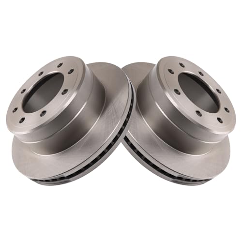Image of TRQ Rear Brake Pad & Rotor Kit, with Chemical Kit Semi-Metallic Compatible with 2013-2019 Ford F-250 Super Duty F-350 Super Duty