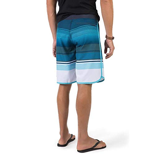 Boardshort Listrado Azul/Branco Azul/Branco/46