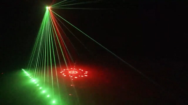 Image of KeoBin DJ Light, Pro 6 in 1 DMX & Sound Activated Laser Show Machine with Disco Ball Lights, RGBW & UV Strobe Party Lights with Dj Light for Home Party Gig Bar Stage Lighting