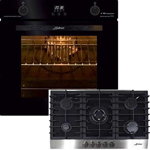 Kaiser Gas Herd-Set EH 6367 +KCG 9386, Elektro Backofen, Autark, 79L, Einbau Backofen,10Funktionen,Pizzafunktion+Gas…