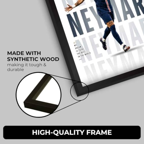 Image of Funk You Store Neymar Poster Framed | Neymar Wall Art Posters Framed | Brazilian Edition Football Legend | Premium Sports Decor for Football Fans | Motivational Wall Poster (F 254)