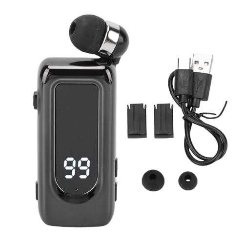 Audífono inalámbrico tipo Lavalier Bluetooth 5.4 negro miniatura 1
