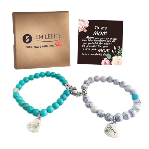 Set of 2 Matching Magnetic Heart Bracelets - Perfect Gifts For Mom, Dad From Daughter, Son2