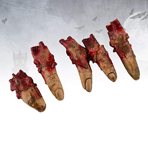 FOMIYES 5Pcs Halloween Bloody Finger Halloween Props Levendige Afgehakte Vingers Halloween Decoraties Props Halloween… - Afbeelding 5