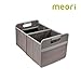 Produktbild meori Faltbox Large in Taupe  Stabile Klappbox L mit Griffen - die perfekte Allzweck Aufbewahrungslösung  Tragkraft bis 30 kg - A100542 - 32 x 50 x 27,5 cm