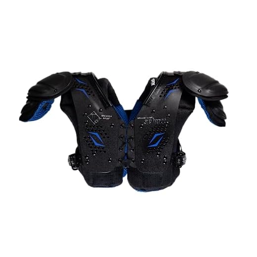 Schutt T-Flex Youth Shoulder Pads,Black/Blue