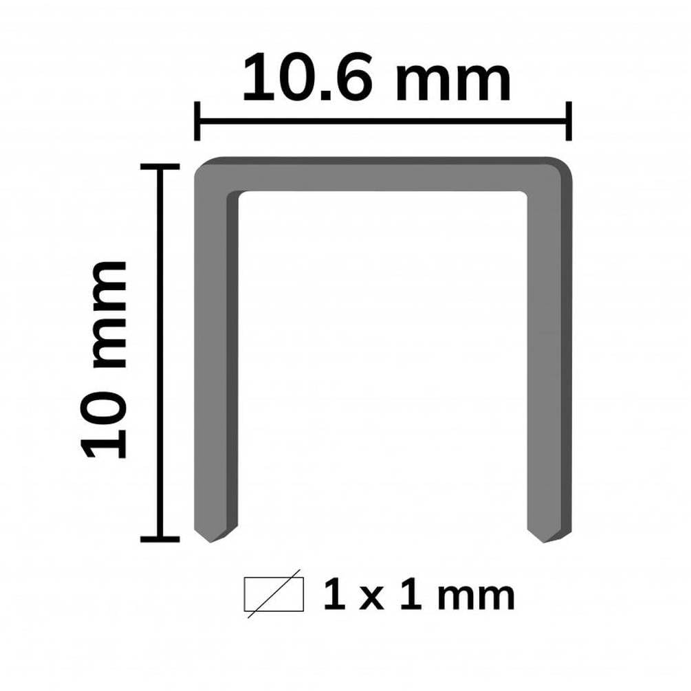 5.000 Grapas PF-10 Galvanizadas - D-Work